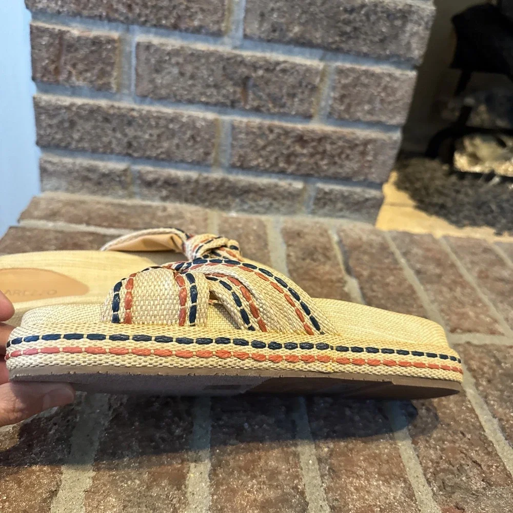 Arezzo Women's Reagan Footbed Sandals US 7.5B Multicolor #531